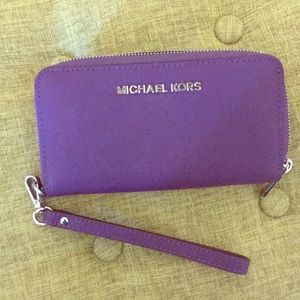 Michael Kors Purple Wristlet